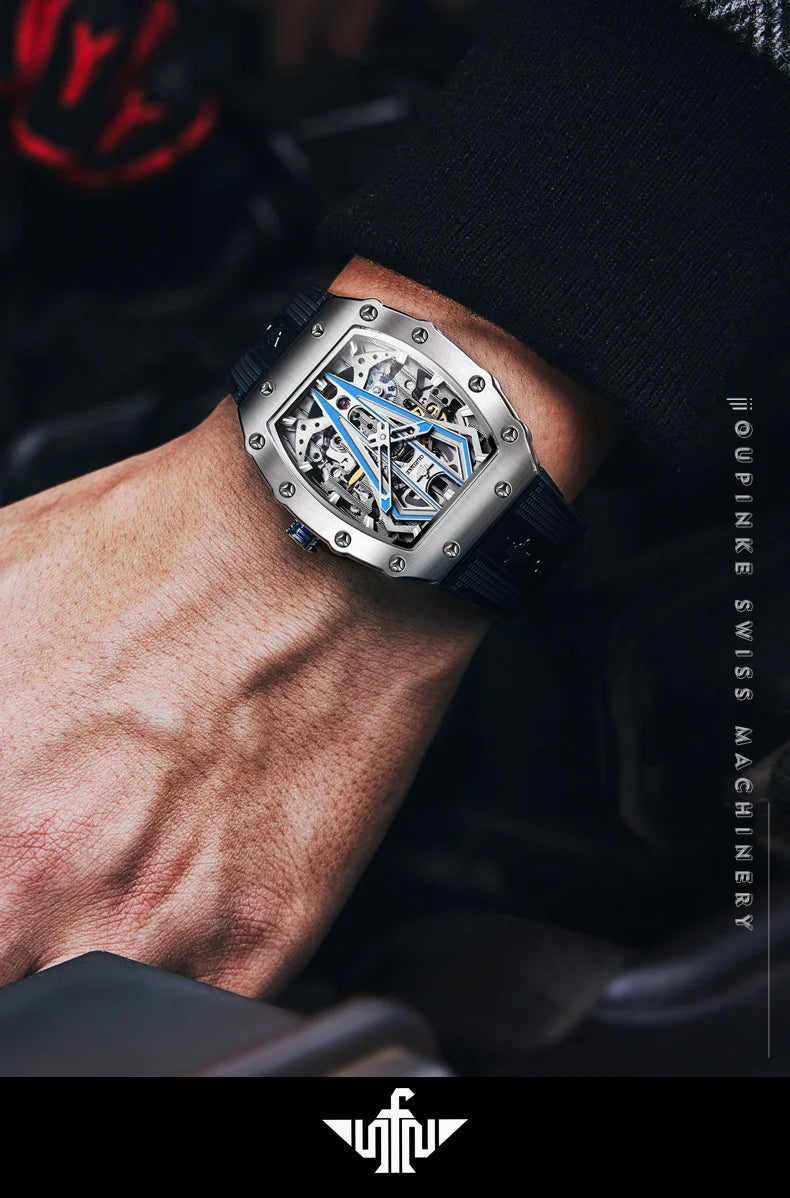 OUPINKE Men's Luxury Mechanical Wristwatch