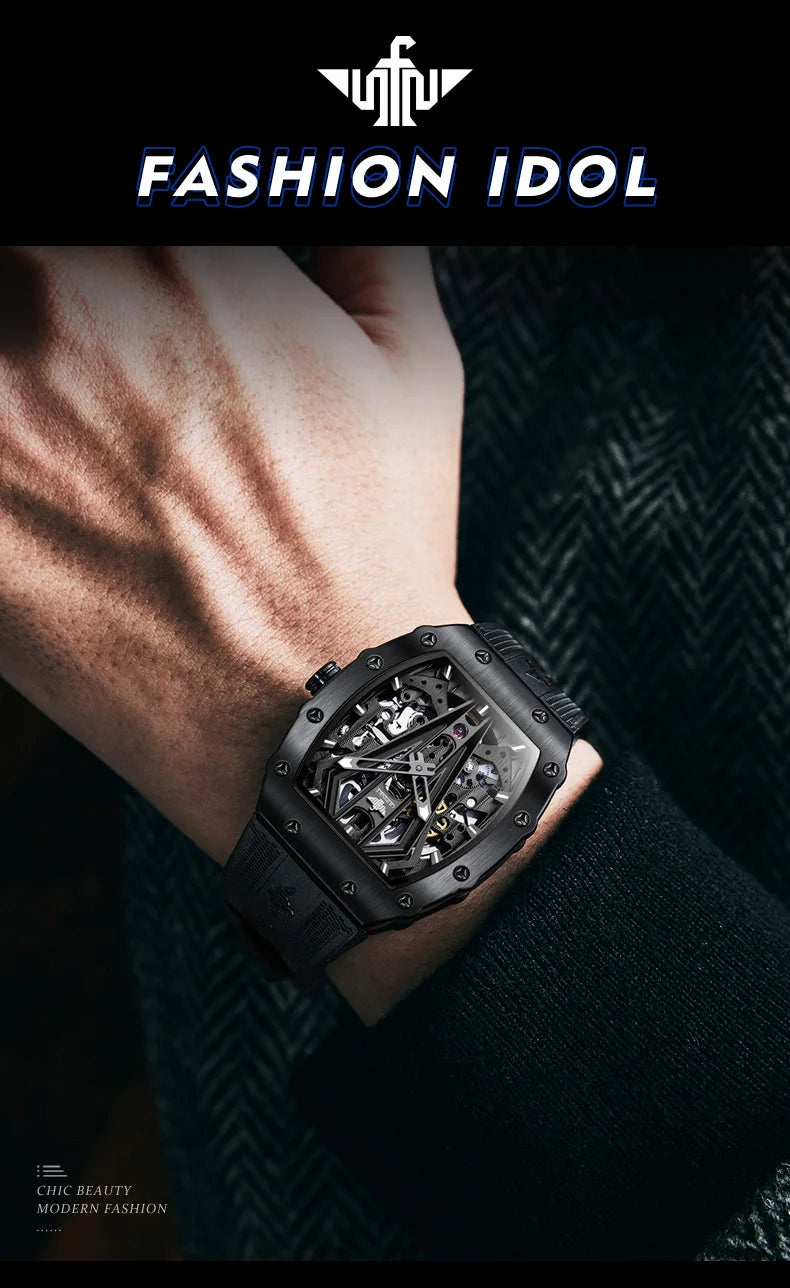 OUPINKE Men's Luxury Mechanical Wristwatch
