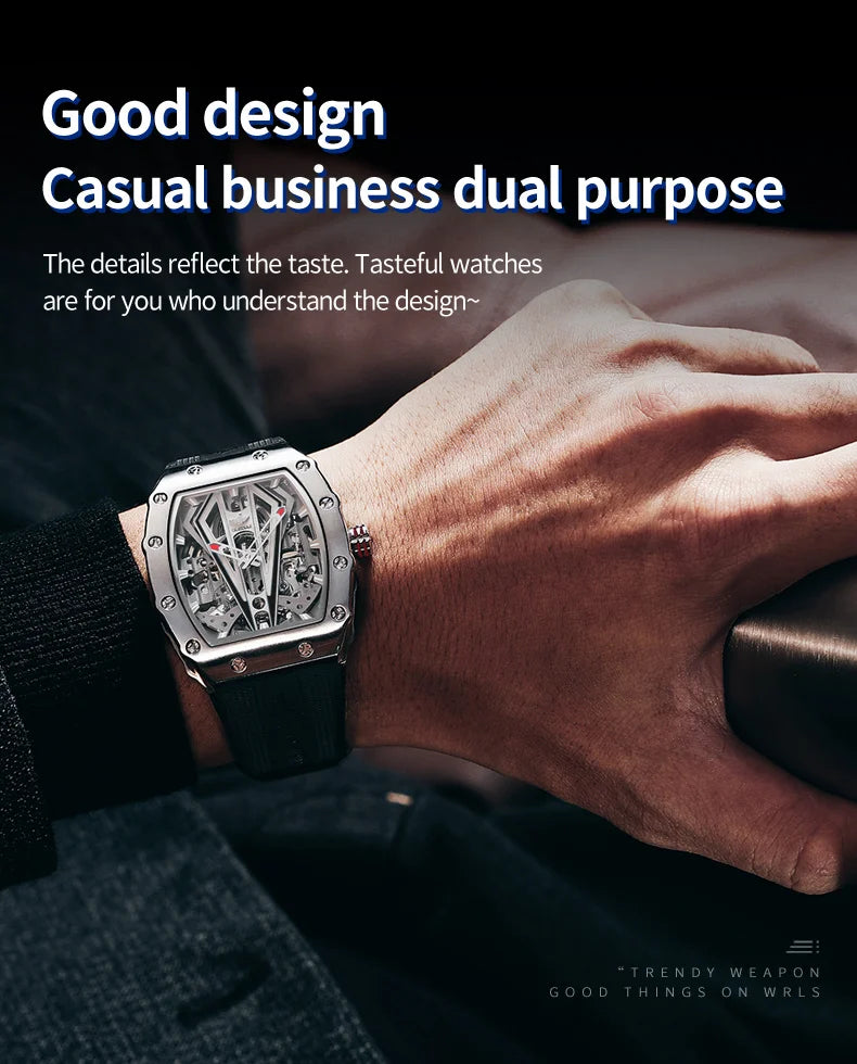 OUPINKE Men's Luxury Mechanical Wristwatch