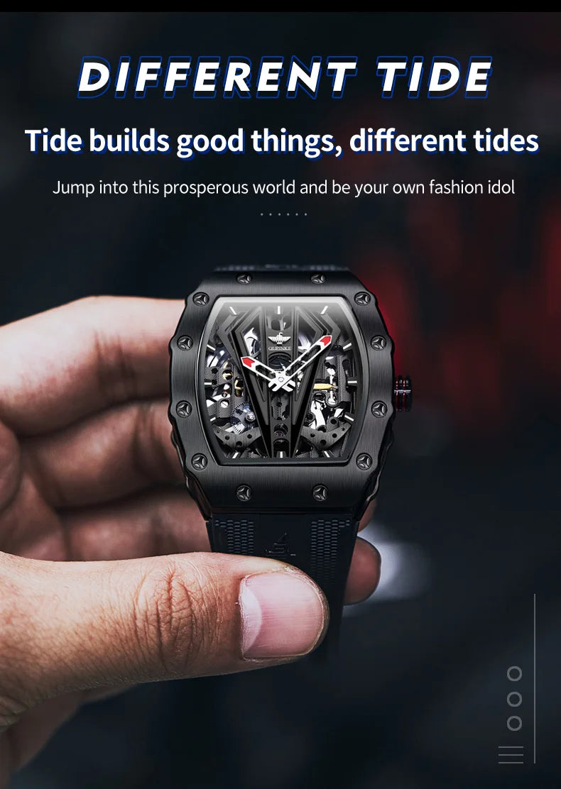 OUPINKE Men's Luxury Mechanical Wristwatch