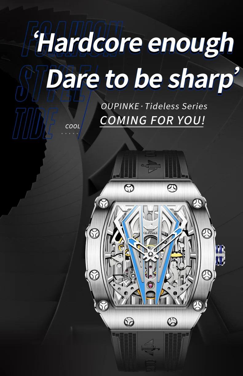 OUPINKE Men's Luxury Mechanical Wristwatch