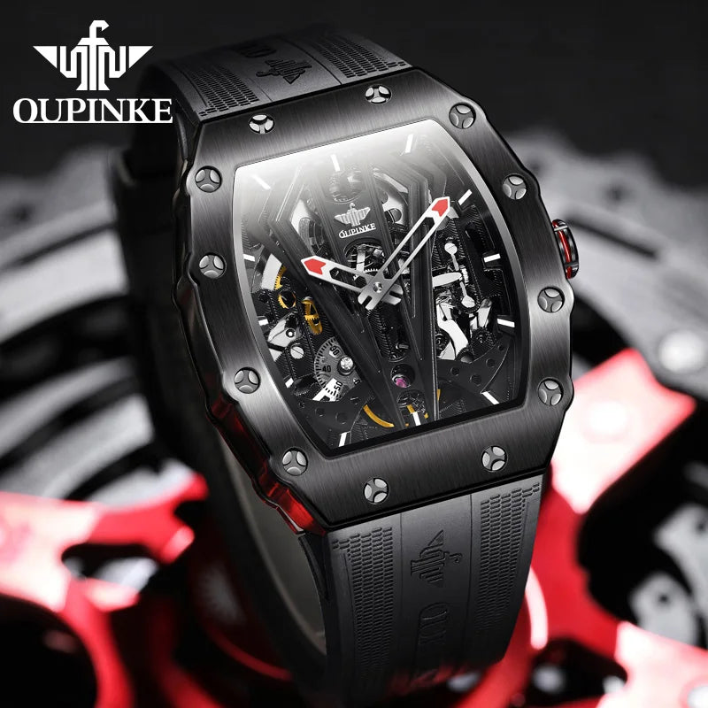 OUPINKE Men's Luxury Mechanical Wristwatch