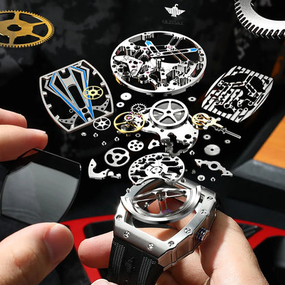 OUPINKE Mens Watches Luxury Brand Automatic Mechanical Wristwatch