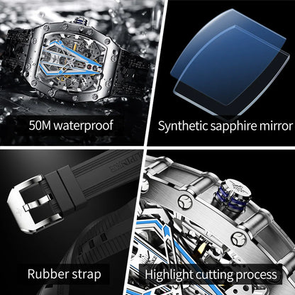 OUPINKE Mens Watches Luxury Brand Automatic Mechanical Wristwatch