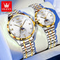OLEVS Fashion Original Romantic Couple Watch Moon Phase