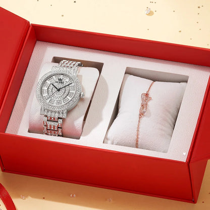OLEVS Top Original Brand Women's Watches Elegant Luxury Full Diamond Quartz