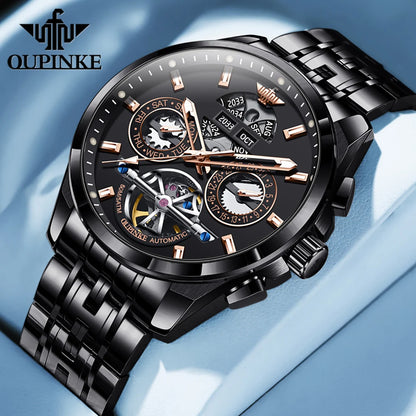 OUPINKE Top Original Luxury Brand Men's Watches Full Automatic Watch