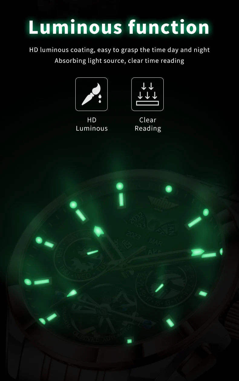 OUPINKE Top Original Luxury Brand Men's Watches