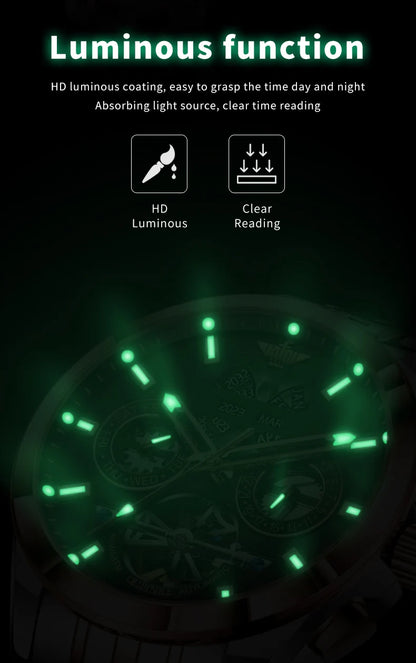 OUPINKE Top Original Luxury Brand Men's Watches