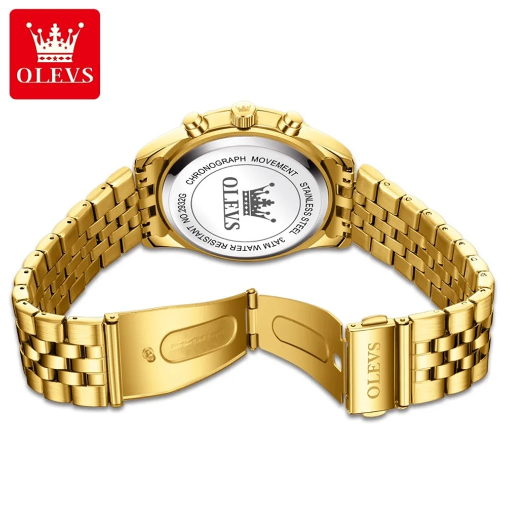 OLEVS New Original Quartz Men's Watches Moon Phase