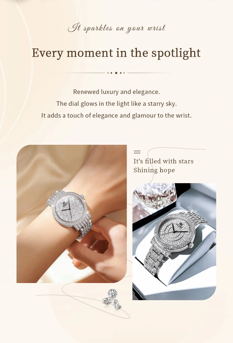OLEVS Top Original Brand Women's Elegant Luxury Watches