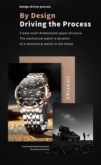OUPINKE Top Original Luxury Brand Men's Watches
