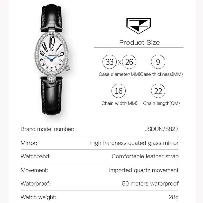 JSDUN 8827 Imported Japan Movement Quartz Women's Watch
