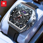 OLEVS Men's Watches Moon Phase Chronograph
