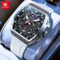 OLEVS Men's Watches Moon Phase Chronograph