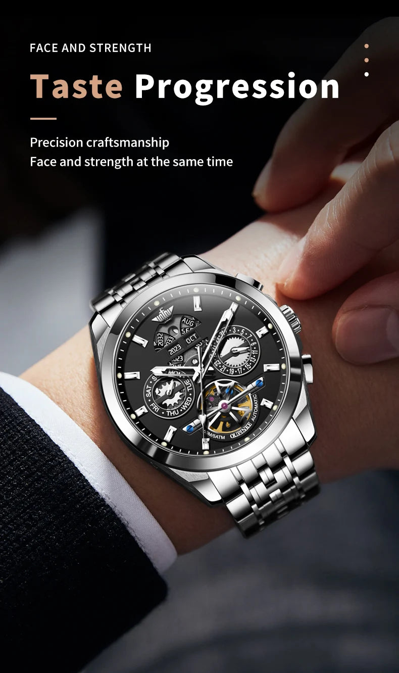 OUPINKE Top Original Luxury Brand Men's Watches