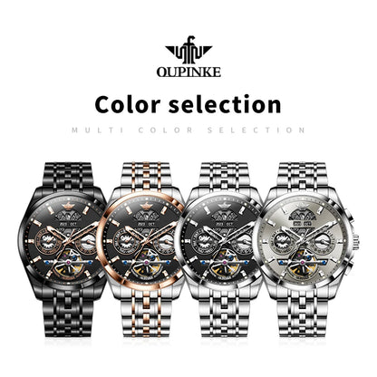 OUPINKE Top Original Luxury Brand Men's Watches Full Automatic Watch