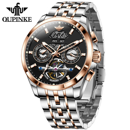 OUPINKE Top Original Luxury Brand Men's Watches Full Automatic Watch