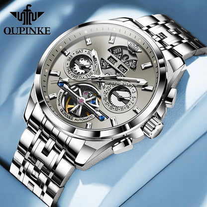 OUPINKE Top Original Luxury Brand Men's Watches Full Automatic Watch