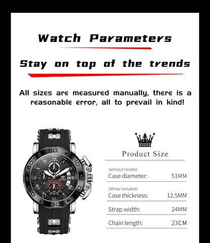 OLEVS Original Brand Fashion Casual Men's Watches