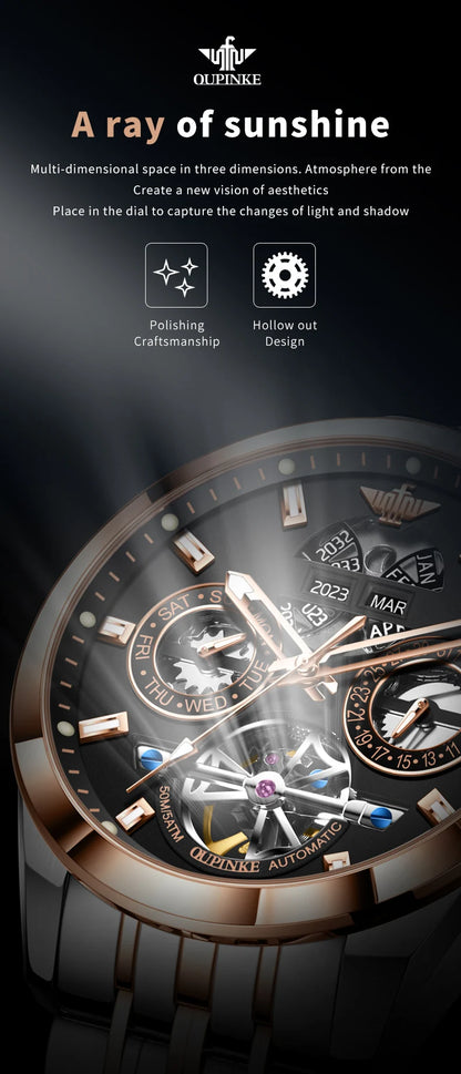 OUPINKE Top Original Luxury Brand Men's Watches