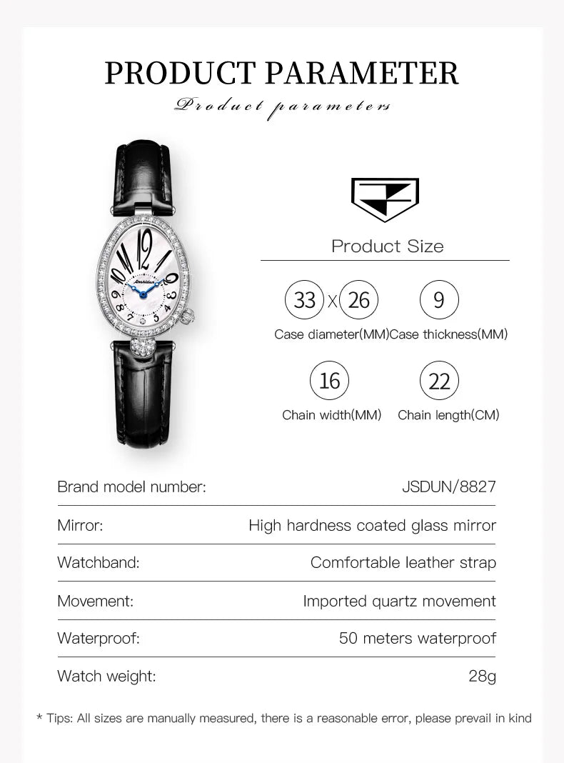 JSDUN 8827 Movement Quartz Women's Watch