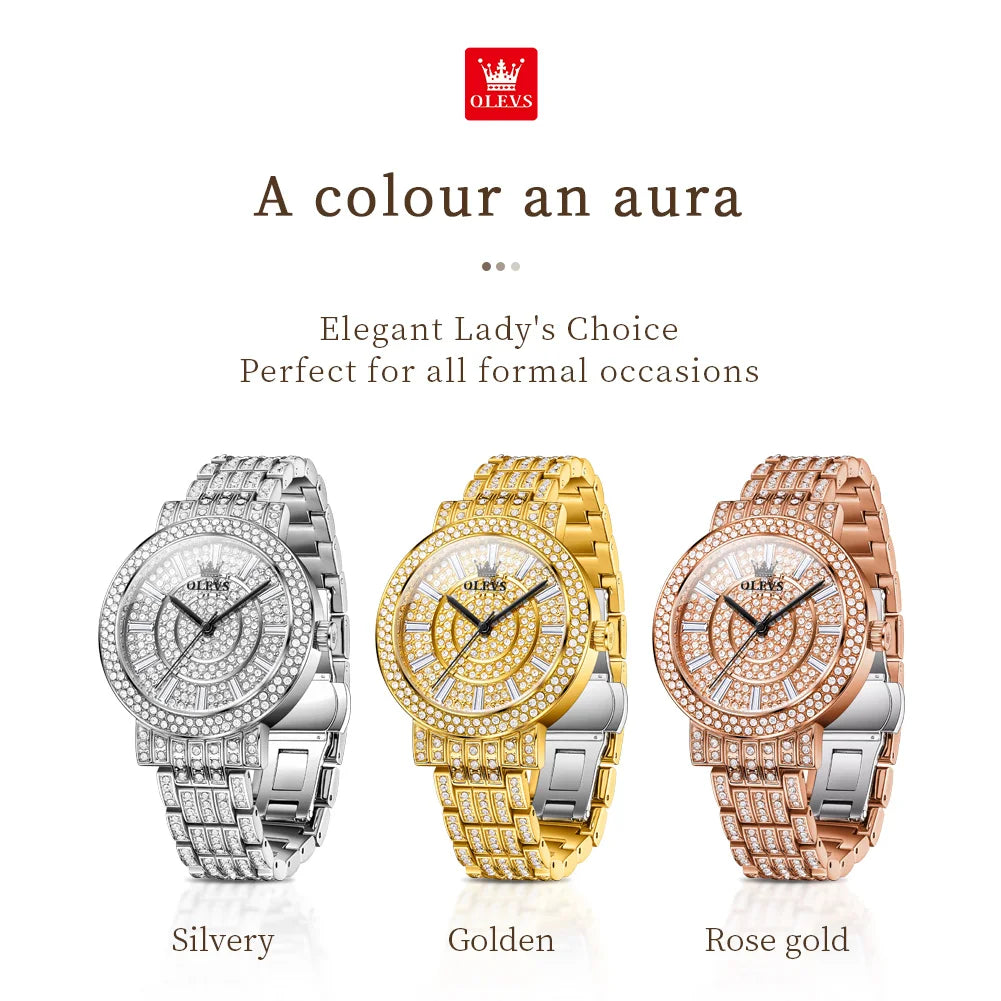 OLEVS Top Original Brand Women's Elegant Luxury Watches