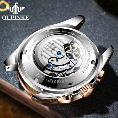 OUPINKE Top Original Luxury Brand Men's Watches Full Automatic Watch