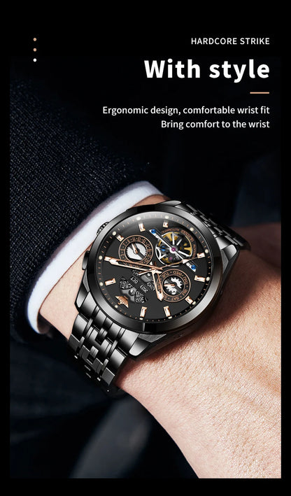 OUPINKE Top Original Luxury Brand Men's Watches