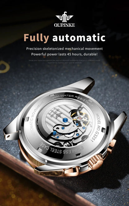 OUPINKE Top Original Luxury Brand Men's Watches