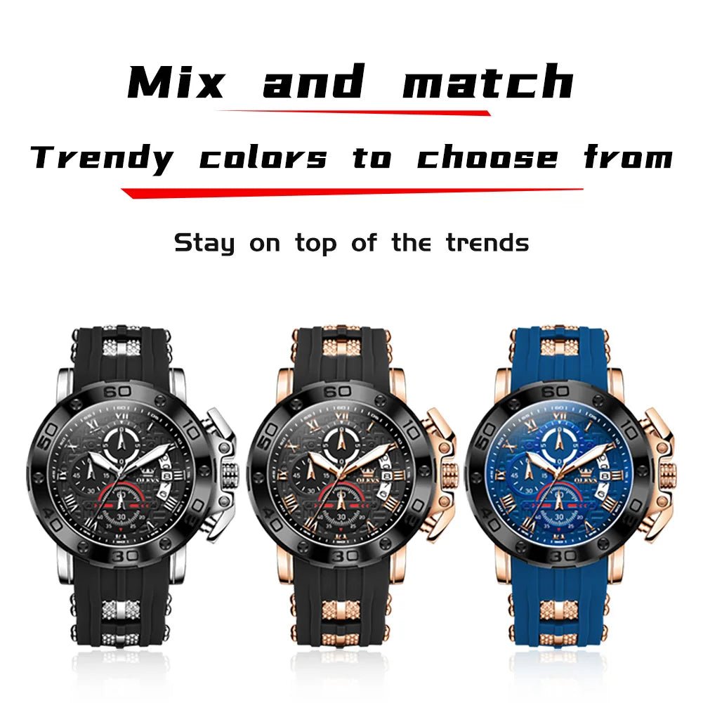 OLEVS Original Brand Fashion Casual Men's Watches