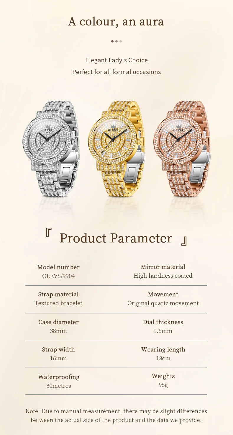 OLEVS Top Original Brand Women's Elegant Luxury Watches